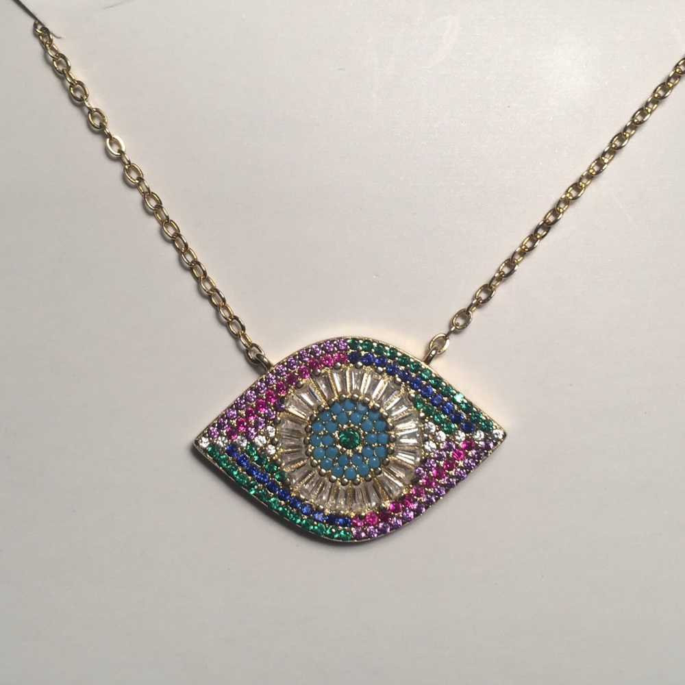 NWOT! Spear & Stone Evil Eye Necklace